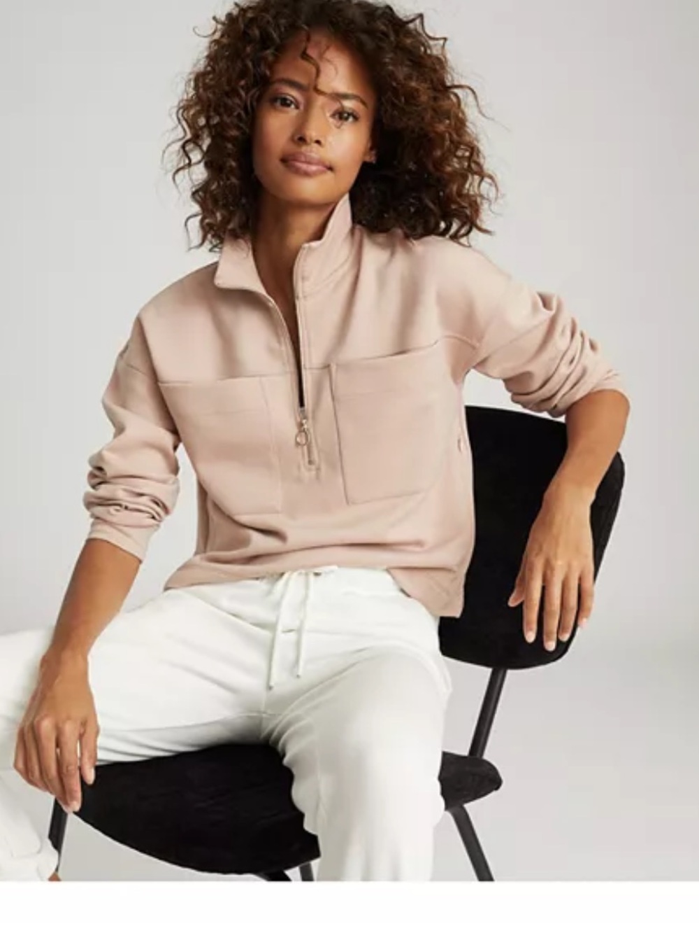 Reiss Etta mock neck turtleneck sweater
